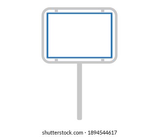 Road sign of Austria on white