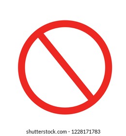 
road sign ban. vector