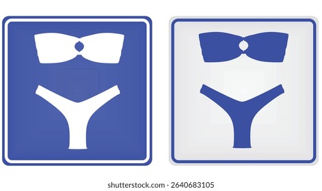 Road sign beach. vector illustration