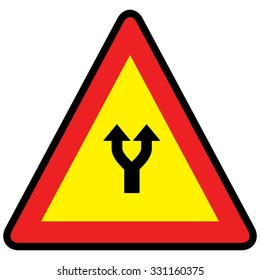 Road sign bifurcation