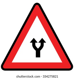 Road sign bifurcation