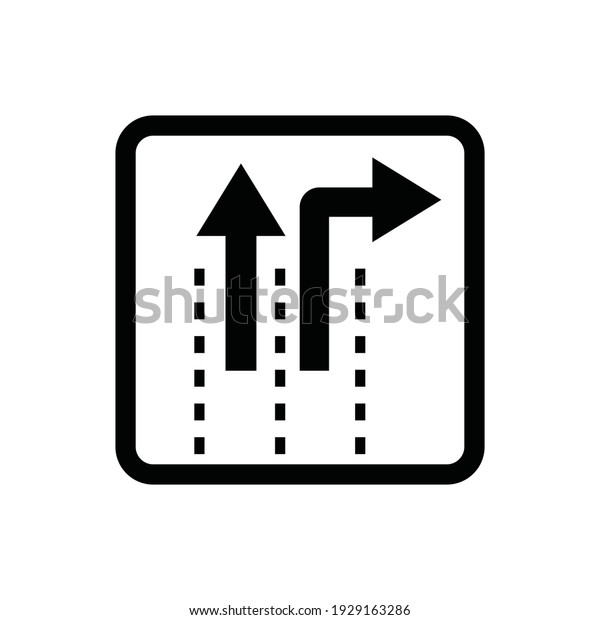 The\
road sign is black. Road traffic rules vector\
icons