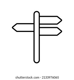 road sign board icon vector