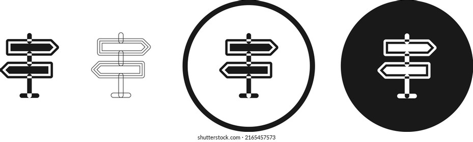 símbolo de ruta de ambos iconos. Vector de icono de conjunto de sitios web. para ordenador y móvil