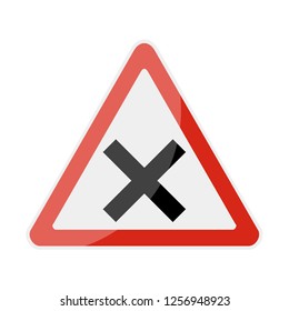 Road Sign Danger. Warning