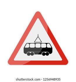 Road Sign Danger. Warning