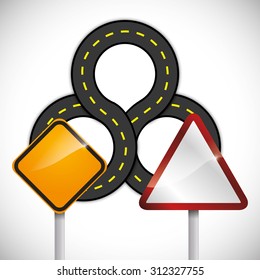 road sign design, vector illustration 10 eps graphic