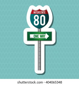 Road sign design , vector illustration