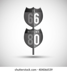 Road sign design , vector illustration