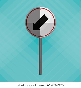 Road sign design , vector illustration