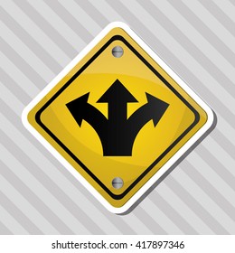 Road sign design , vector illustration