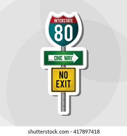 Road sign design , vector illustration