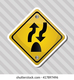 Road sign design , vector illustration