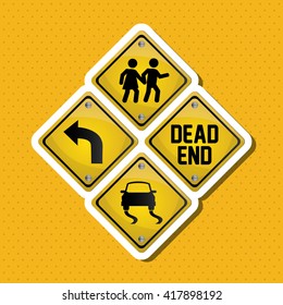 Road sign design , vector illustration