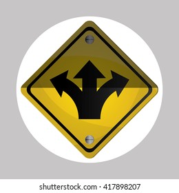 Road sign design , vector illustration