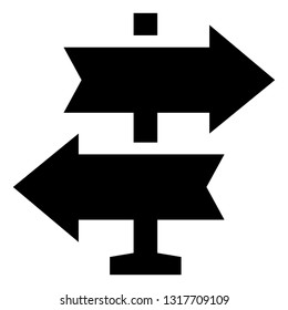 Road Sign Directions Icon