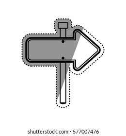 Road sign directions icon vector illustration graphic design