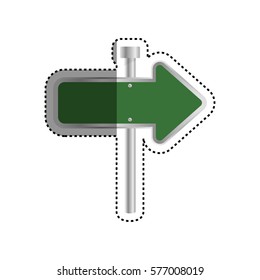 Road sign directions icon vector illustration graphic design