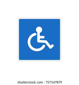 road sign disabled