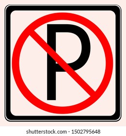 road sign- do not parking