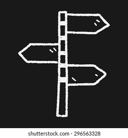 road sign doodle