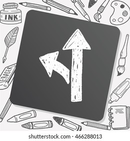 road sign doodle