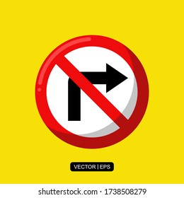 Road Sign flat icon vector illustration logo template for many purpose.