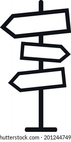 Señal de la carretera diseño de iconos de estilo plano, dirección de la información de la vía de los mensajes de la calle dirección del transporte y guía, Junta, Dirección, Correo, Ruta, Señal, Tráfico, Icono de Viaje