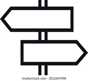 Señal de la carretera diseño de iconos de estilo plano, dirección de la información de la vía de los mensajes de la calle dirección del transporte y guía, Junta, Dirección, Correo, Ruta, Señal, Tráfico, Icono de Viaje