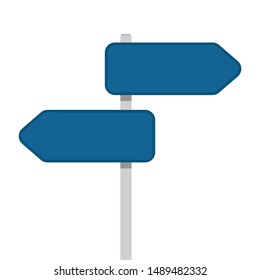 road sign. free space for text. copy space.
