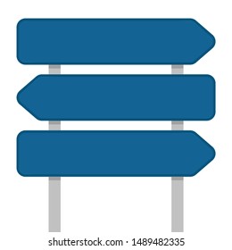 road sign. free space for text. copy space.