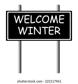 road sign - goodbye 2014 concept - vector