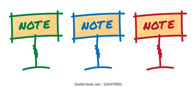 road sign hand drawn vector
