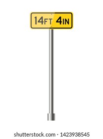 Road sign. Hand-drawn traffic sign icon in the United States. Isolated on white background. Vector illustration. Eps 10.