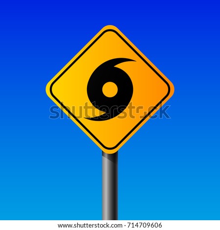 road sign of Hurricane Irma, 3D rendering. vector illustration
