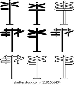 road sign icon
