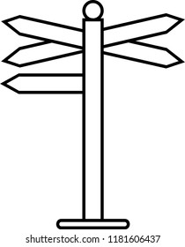 road sign icon