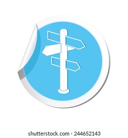 Road sign icon