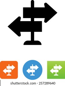 Road sign icon
