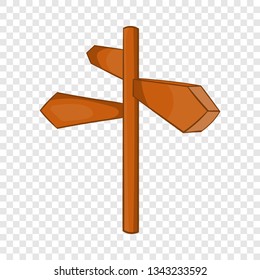 Road sign icon in cartoon style isolated on background for any web design 