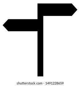 road sign icon design vector template