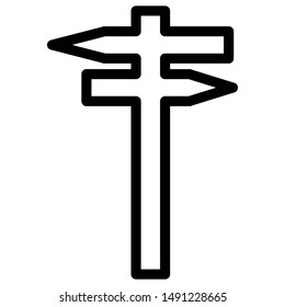 road sign icon design vector template