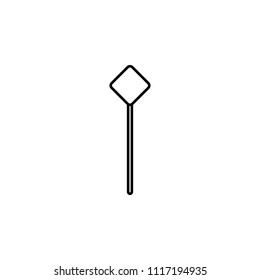 road sign icon. Element of traffic signs icon for mobile concept and web apps. Thin line road sign icon can be used for web and mobile on white background
