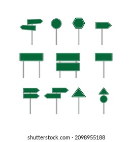 Road sign icon flat design