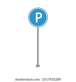 Road sign icon flat design
