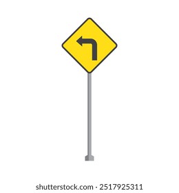 Straßenschild Symbol flaches Design