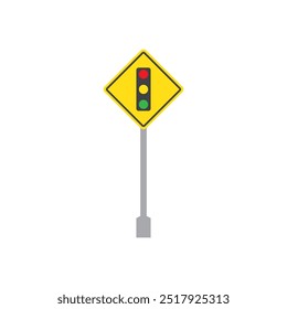 Road sign icon flat design