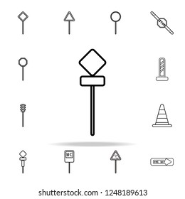 road sign icon. road sign icons universal set for web and mobile