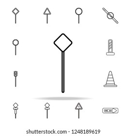 road sign icon. road sign icons universal set for web and mobile
