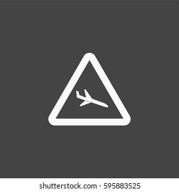 Road sign icon illustration isolated vector sign symbol